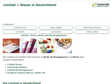 Tablet Screenshot of limited-steuer.de